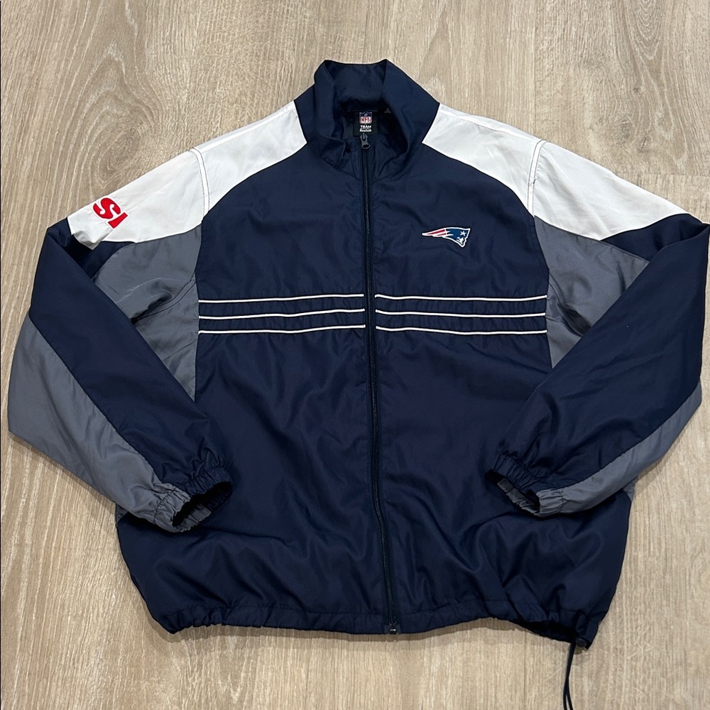 Men's Navy Blue Patriots Windbreaker Jacket